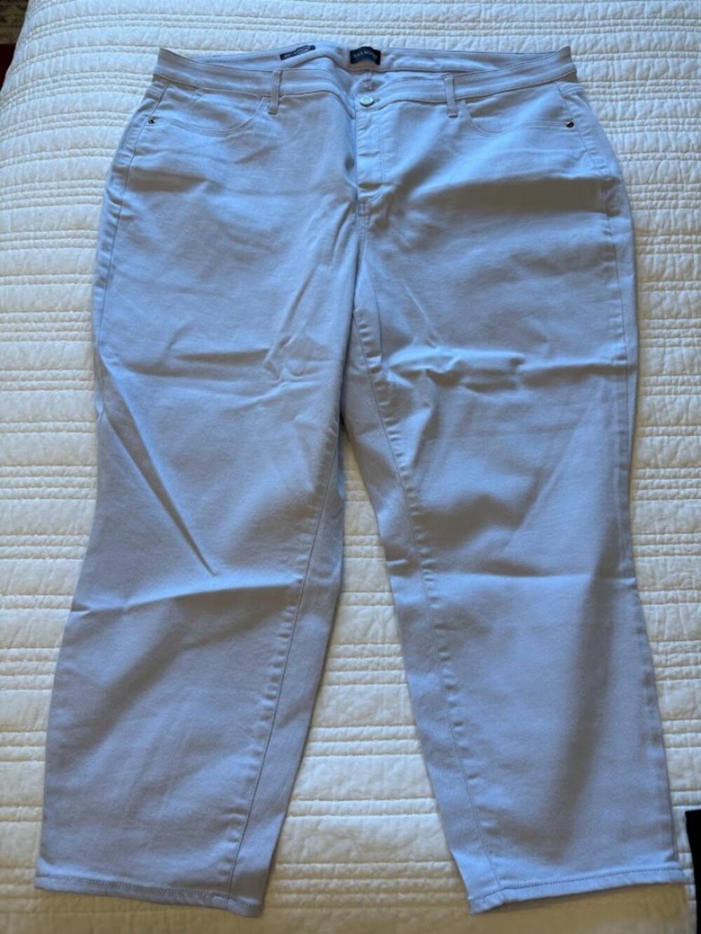 Talbot's Light Blue Womens Plus‎ 22 W 5 Pocket Denim Leggings Crop Casual Jeans